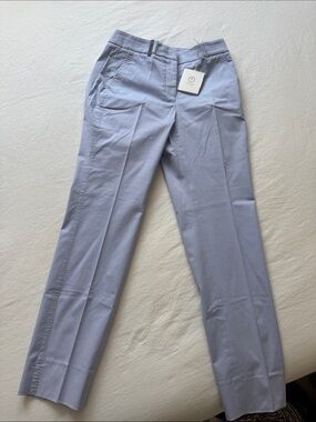 Peserico Light Blue Tailored Straight-Leg Trousers